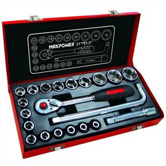 21pcs 1/2'' Dr Socket kle ansanm