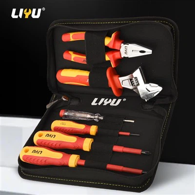 Izolan Zouti Set 1000V High -Voltaj Kle Open Set, Pens Tourvis Set 6-moso