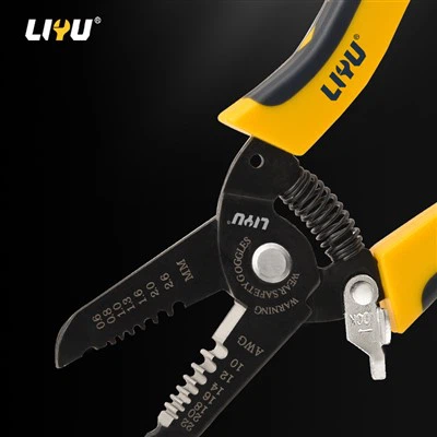 Fil retire pens elektrik pens fil rale pens 7yèm Kovèti pou lam 0.6 - 2.6mm milti-fonksyonèl fil rale pens fil koupe pens fil peze pens